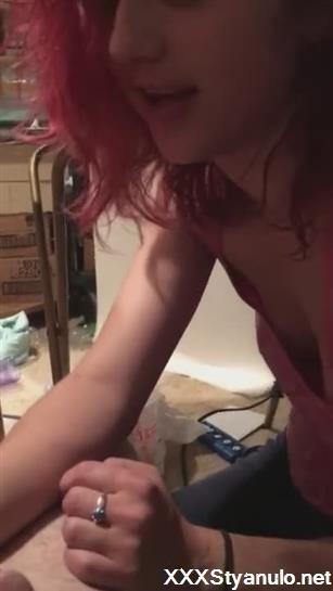 Amateurs - Redhead Amateur Chick Licks Her Boyfriends Ass And Balls [SD]