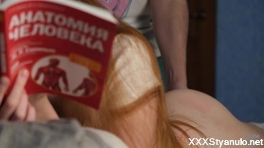 Sasha Foxgirl - Learning Anatomy With A Young Redhead Schoolgirl From Russia [HD]