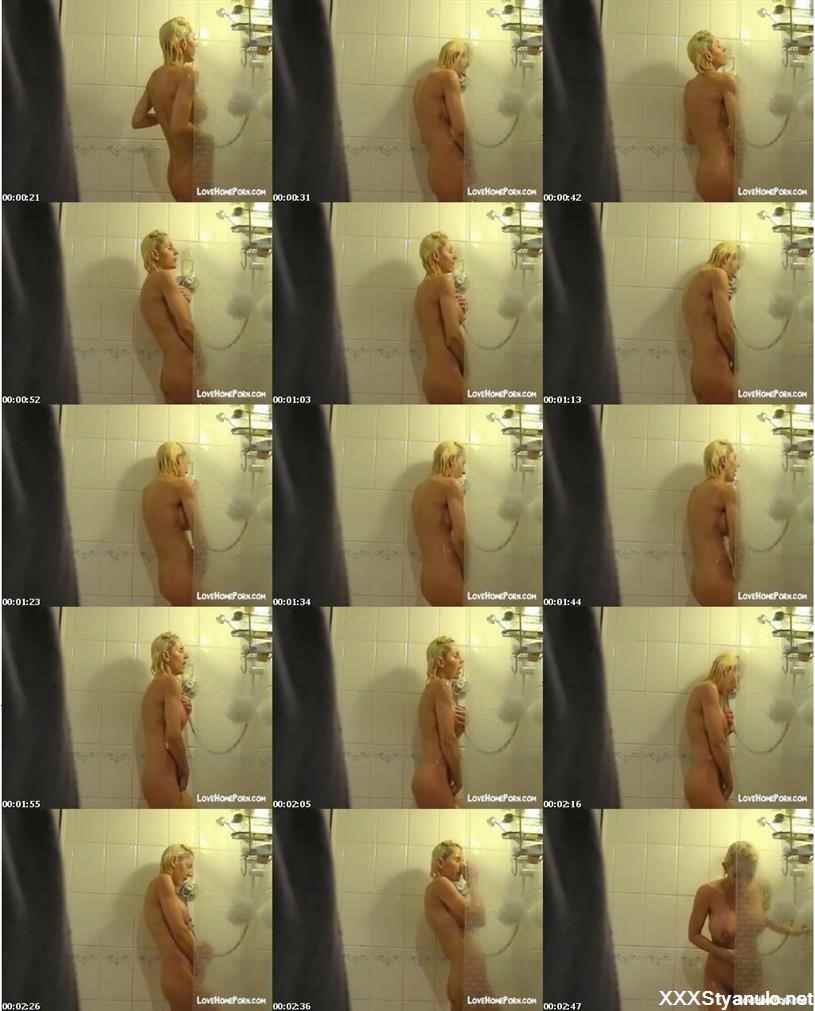 LoveHomePorn adult hot xxx video Horny Wife Masturbating In The Shower with Amateurs (SD quality)