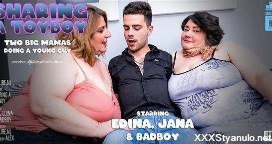 Edina - Big Breasted Threesome With One Lucky Toyboy [HD]