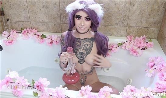 Kiittenymph - Bath Cum And Glitter Oil Tit Ass Worship [FullHD]