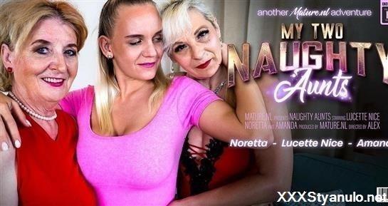 Amanda - A Very Hot And Naughty Old And Young Lesbian Threesome At Home [FullHD]