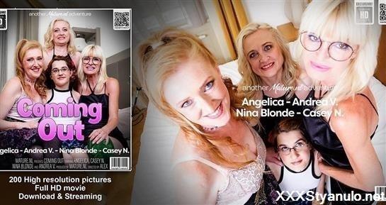 Andrea V - Mature Angelica, Andrea And Nina Blonde Found Out That Young Casey N. Is A Lesbian [FullHD]