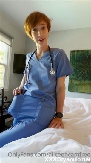 Aliceoncam - Cumming Inside Nurse Alice [SD]