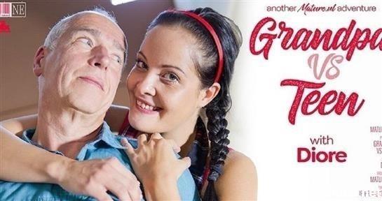 Diore - Horny Old Grandpa Bumps Into A Naughty Teen And They End Up Having Sex! [FullHD]