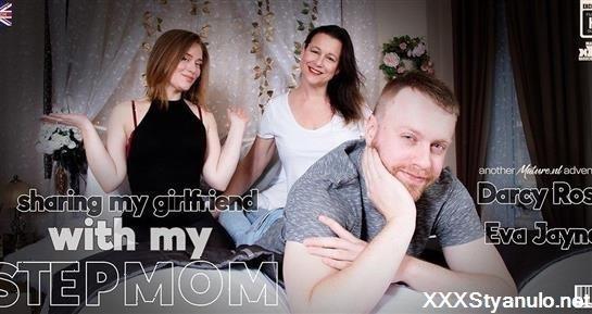 Chris Cobalt - Chris Has A Hot Threesome With His Milf Stepmom Eva Jayne And His Girlfriend Darcy Rosa [FullHD]