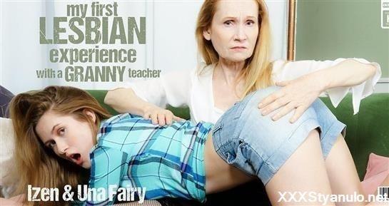 Izen - Teen Una Fairy Gets Her First Lesbian Experience From Her Granny Teacher Izen [FullHD]