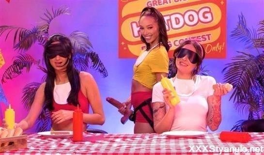 Eliza Ibarra, Alexis Tae, Charlotte Sins - Hot Dong Eating Contest [FullHD]