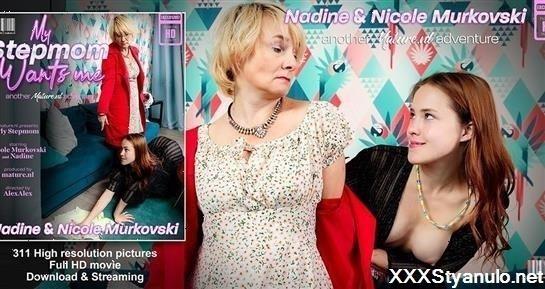 Nadine - Mature Nadine Seduces Her Small Breasted Teen Stepdaughter Nicole Murkovski Into Hot Lesbian Sex [FullHD]