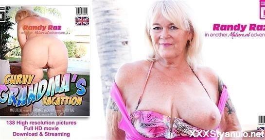 Randy Raz - British Randy Raz Is A Curvy Shaved Grandma Who Loves To Masturbate On Vacation [FullHD]