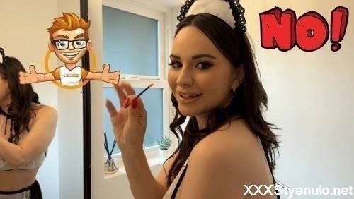 Aviana Violet - French Maid Aviana Violet Cleans Porn Dudes Treasures [SD]