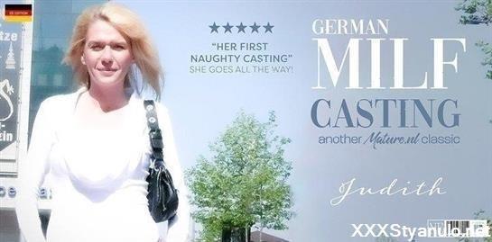 Judith - Blonde German Milf Judith Masturbates On Her Very First Casting Where She Gave It All [FullHD]