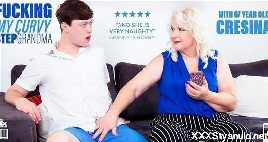 Cresina - Curvy Cockhungry Granny Cresina Thanks Her Stepgrandson In A Hardcore Fucking Way [FullHD]