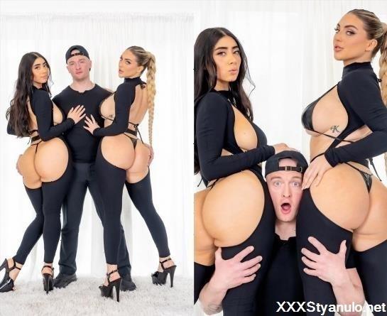 Violet Myers, Kayley Gunner - Team Work Threesome With Zac Wild [FullHD]