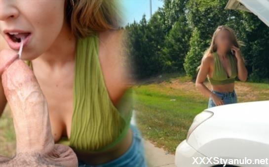 Victoria Rae - Hot Girl Fucks, Sucks And Swallows A Strangers Cum On The Side Of The Highway [FullHD]