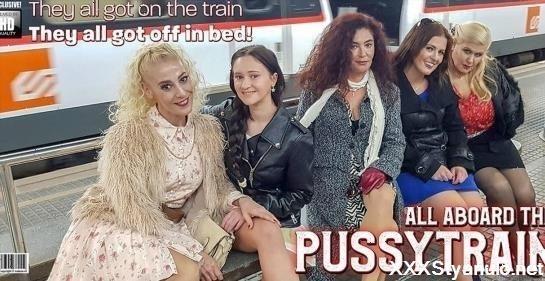 Gina Ferocious - Five Old And Young Lesbians All Aboard The Pussy Train [SD]