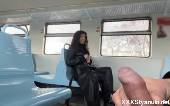 DisDiger - Public Handjob On Train Ends In Blowjob From Stranger Girl - Risky Dick Flashing [FullHD]