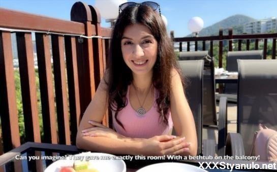 DisDiger - Hot Brunette Gets Fucked Hard After Argument With Stranger In Hotel Restaurant [FullHD]