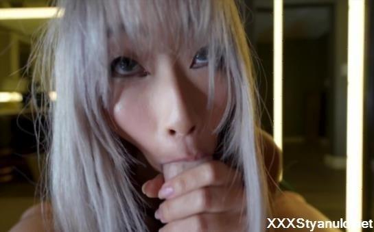 Aeries Steele - Cute Asian Girlfriend Sucks Huge Cock For Cum -Raya Steele [FullHD]