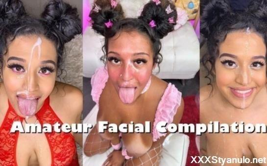 FunsizedMegan - Amateur Facial Compilation Pov Facials With Huge Cumshots [FullHD]