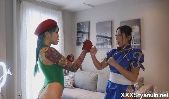 Nicole Doshi, Tiffany Pink - Chun Li Vs Cammy Cosplay Lesbian Fantasy [FullHD]