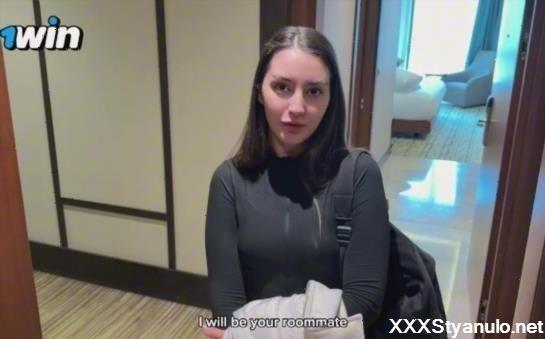 Sugary Kitty - My New Hostel Roommate Suck And Take Cum In Mouth - Woke Up Jerk Off But Babe Joins And Do Blowjob! [FullHD]