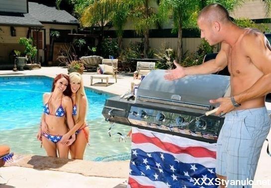 Monique Alexander , Tasha Reign  - Two Hot Babes Monique Alexander And Tasha Reign Poolside Want That Hot Wiener In Their Wet Pussys [SD]