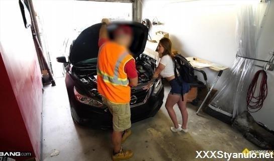 Aria Kai - Aria Kai Gets Her Car Fixed And Her Pussy Stuffed With Dick [FullHD]