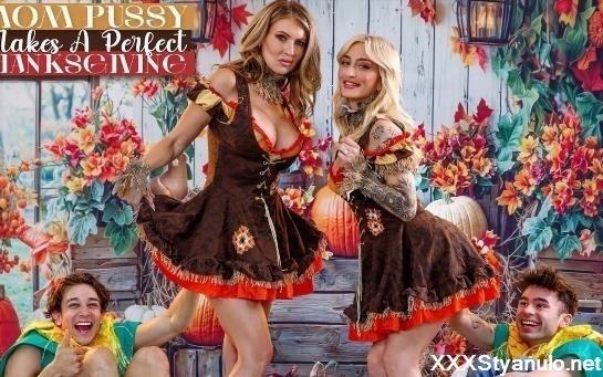 Gigi Dior, Kathryn Mae - Mom Pussy Makes A Perfect Thanksgiving - S5E3 [FullHD]
