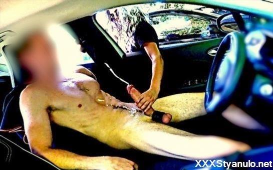 GentlyPerv - Dickflash Car Adventure A Little Blonde Slut Gives Me A Fast Handjob While Her Boyfriend Waits [FullHD]