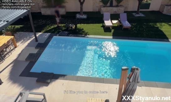 AngelaDoll - Prank Gardener - I Get Fucked By His Big Cock And Take A Huge Facial Cumshot [FullHD]