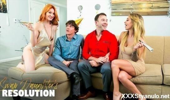Lacy Lennon, Madelyn Monroe - Swap Daughters New Years Resolution [FullHD]