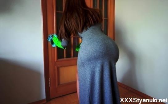 WOW LOVE - Fit Step Mom Caught Step Son With Boner While Cleaning. Will She Help Him Out? [FullHD]