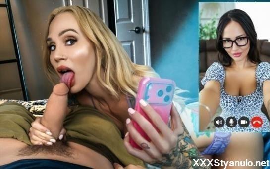 Sarah Jessie, Izi Blu - Are You Seeing This? His Dick Is Huge... Mom And Aunt Didnt Think Id Hear Their Call [SD]