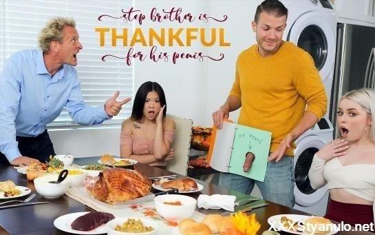 Haley Spades, Lulu Chu - Stepbrother Is Thankful For His Penis [SD]