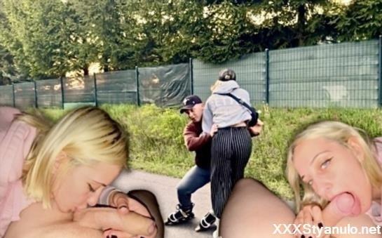 PaolaBlaze - A Girl I Met On Rollerblades Sucks My Dick And Ejaculates In My Mouth - Polish Dialogues [FullHD]