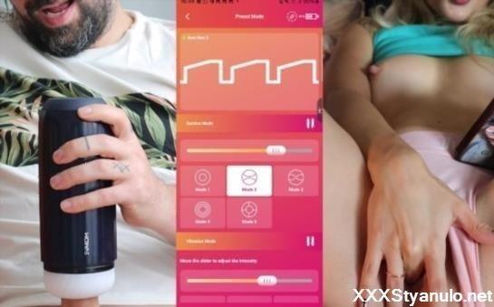 LaraJuicy - Made You Cum  Long Distance Orgasm  Svakom Flashlight Ft Larajuicy [FullHD]