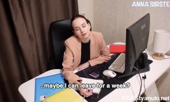 Anna Sibster - My Boss Made Me An Unexpected Offer. Blooper At The End [FullHD]
