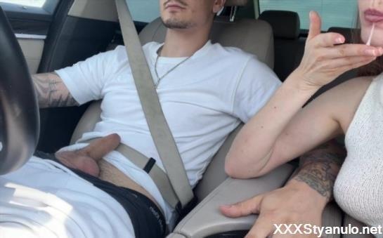 Daniel Royze - Jerking Off The Driver And Filming A Video Report For Her Cuckold Husband [FullHD]