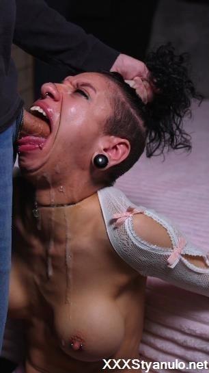 Fae Fury - Nympho Whore Fae Fury Gags And Slobbers On A Hard Dick [SD]