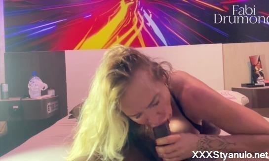 Fabi Drumond - Blonde Milf Cums While Sucking A Well-Endowed Black Mans Cock [HD]